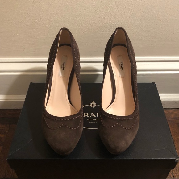 Prada Shoes - Prada Calzature Donna Scamosciato Lux Heels 36.5